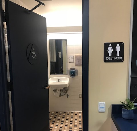 Picture of one of the CDC toilet rooms